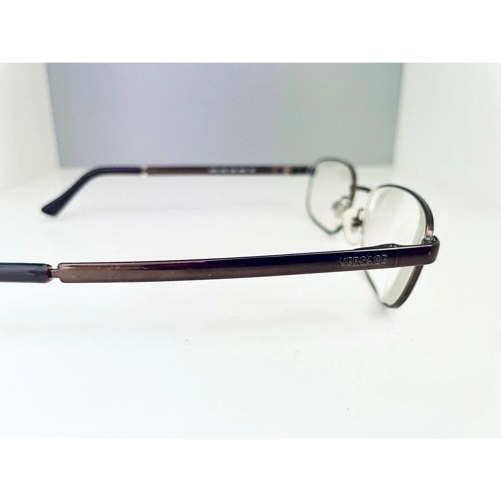 Versace MOD. 1002 1006 Brown Oval Eyeglasses Frames 49-19 135 Designer Women